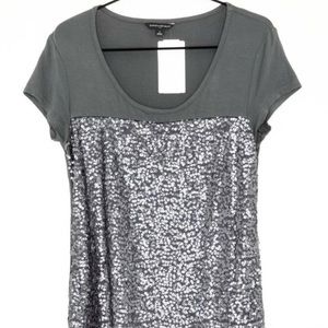 Gray Banana Republic sequin top